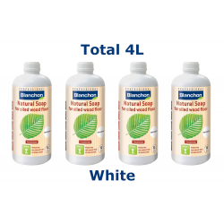 Blanchon NATURAL SOAP 4 ltr (four 1 ltr cans) WHITE 01703503 (BL)